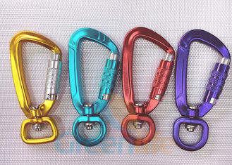 Chine Le crochet Carabiner de rupture d'aluminium de haute sécurité avec des couleurs multi d'oeillet a chargé 400KG à vendre