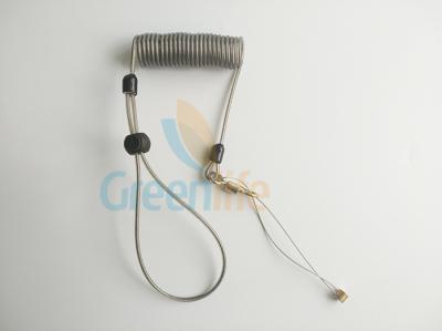 China Base clara del alambre del tenedor del cordón del espiral de la caña de pescar de la protección con el lazo de la muñeca en venta