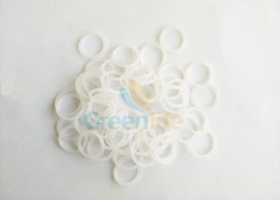 Chine Accessoires ronds d'outil de Fastenering de lanière de boucle de silicone blanc mou à vendre