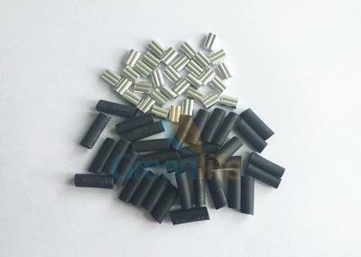 China Accesorios fijos de la encrespadura de aluminio y del lazo negro del acollador de la tubería del encogimiento del calor en venta