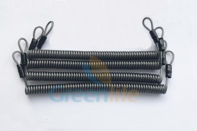 China Unstretchable 18CM Coil Tool Lanyard , PU Material Bungee Cord Lanyard for sale