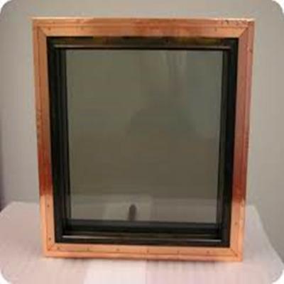 China 5mm Glass Rf Emi Shielding Window For Mri Shielding Room With Wire Mesh Inside for sale