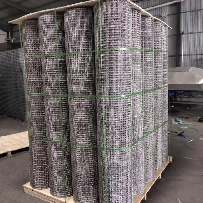 aluminum crimped wire mesh