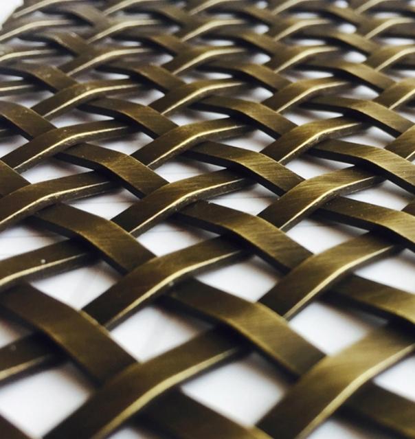 Antique Brass Stainless Steel Decorative Wire Mesh for Cabinets