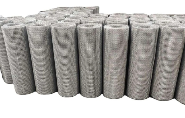 aluminum crimped wire mesh