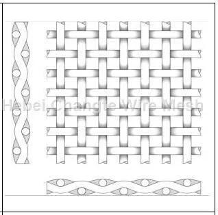 High Carbon Steel Crimped Woven Wire Mesh / Vibrating Screen Mesh /Stone Crusher Screen Mesh