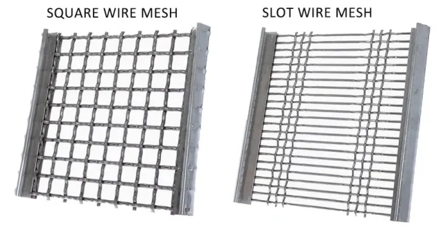 1.5mm-50mm Hole Size 316 Stainless Steel Crimped Wire Screen Mesh
