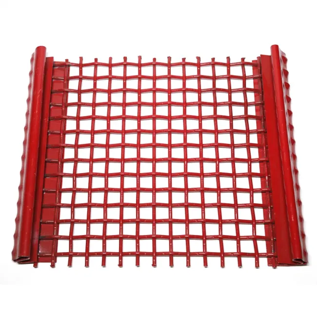 Steel Wire/Stainless Steel Wire Double Lock Crimp Vibrating Screen Woven Wire Mesh