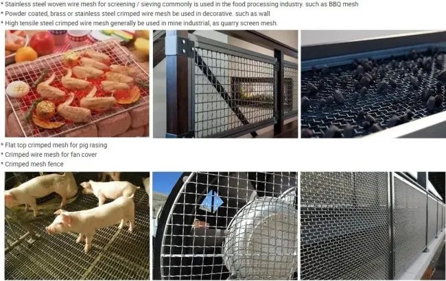 304 Stainless Steel Woven Swg 23 Stainless Steel Crimped Wire Mesh Crimped Stainless Steel Galvanized Wire Mesh Woven