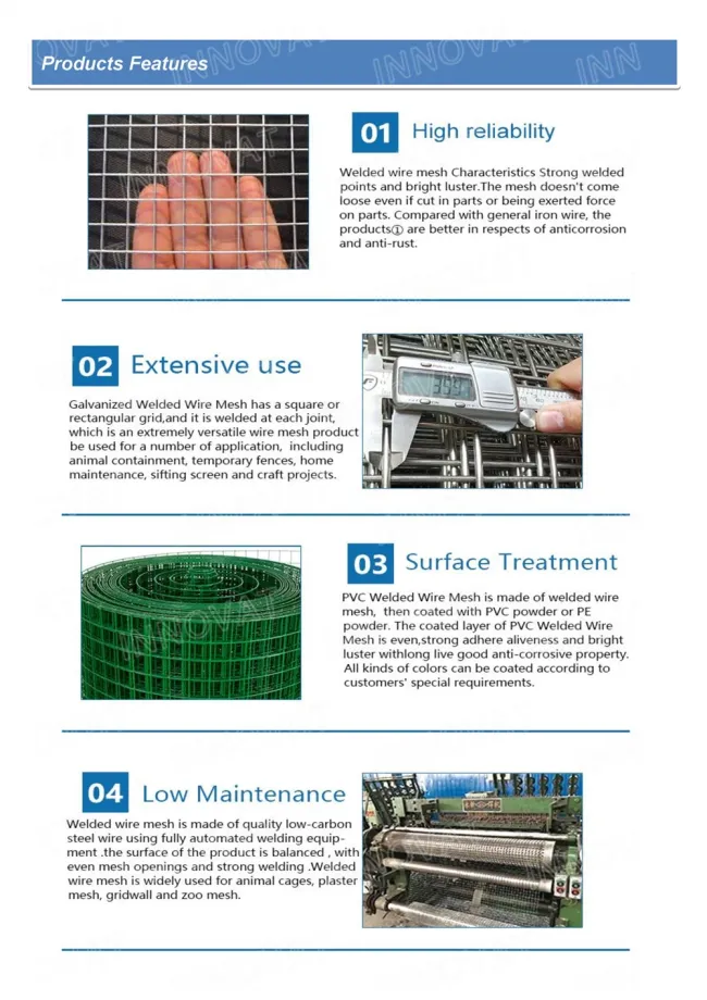 Cheap Price 3/8 Inch 3/4 X 3/4 Inch 1/2 X 1 1X1 1X2 Electro Galvanized / Hot Dipped Galvanized /PVC Coated Welded Wire Mesh Roll
