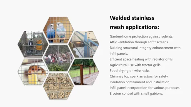 Galvanized Powder Coated Welded Wire Mesh Stainless Steel Wire Mesh Use as a Vegetable and Fruit Stand