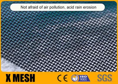 China 2000mm Stainless Steel Security Mesh With AS Standard Powder Coated Black for sale