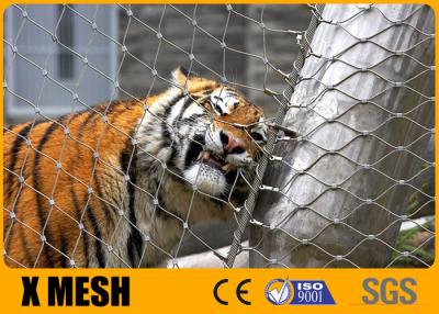 China X Tend Mesh 7×19 3mm Stainless Steel Rope Mesh Ferruled For Zoo Tiger for sale