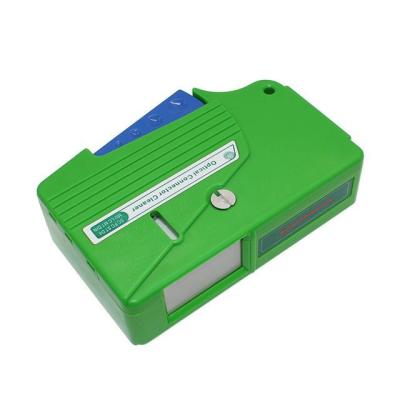 China Limpiador de fibra óptica verde de plástico ABS ligero y fácil de llevar en venta