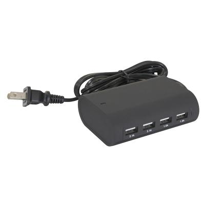 China 4USB Output, 5V 6.2A, Fixed AC Cable, Charger Station for iPhone, iPad, Tablet PCs and Mob for sale