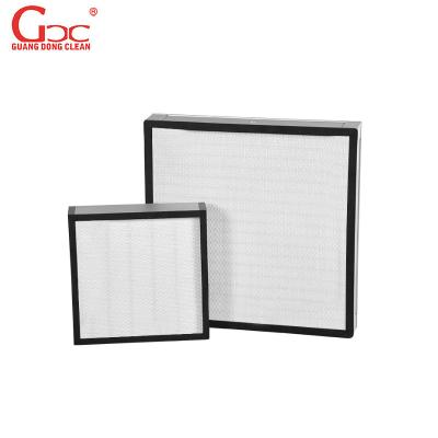 China HEPA H13 Cleanroom Air Filter Glass Fiber Bag With Aluminum Frame for sale