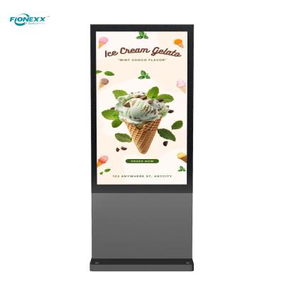 China 43 Inch Outdoor Digital Signage Kiosk With Android 11.0 OS Sleek  Bezel for sale
