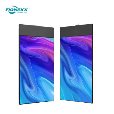 China 37inch/43inch/55inch Ultra Slim Double Sided Hanging Display Vertical Digital Display 700nits+700nits for sale
