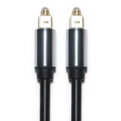 China Cable de Audio óptico Digital Toslink OD5.0 Cable de interfaz cuadrado de carcasa de aleación de aluminio chapado para subwoofer 1,2 M en venta