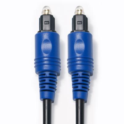 China Factory Price Brand New Toslink Digital Optical Fiber Cable PVC Rope Plated Blue Shell HiFi Sound For Home Theatre for sale