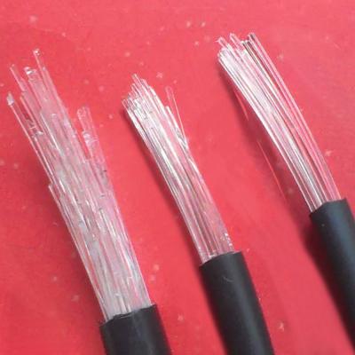 China Salida de fábrica POF 10mX 6mm diámetro exterior PVC PMMA plástico negro chaqueta resplandor Cable de fibra óptica para luz decorativa en venta