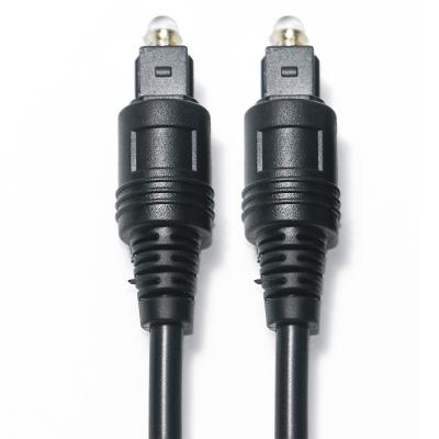 Chine [Sortie d'usine] Toslink câble Audio optique numérique câble noir OD4.0 PVC pour barre de son TV récepteur AV Console de jeu à vendre