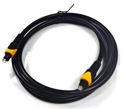 Chine Toslink câble optique orange noir OB6.0 6MHz PVC plaqué Connecteur doré pour télévision de cinéma à domicile à vendre