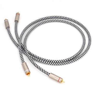 China HIFI RCA Jack Cables 3.5mm To 2RCA Audio Cable For TV PC Amplifier DVD Speaker for sale