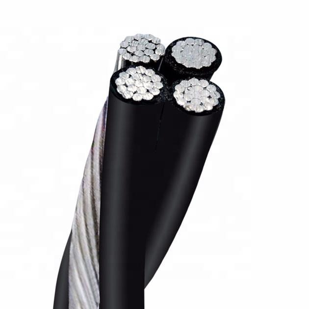 Quadruplex cable installation