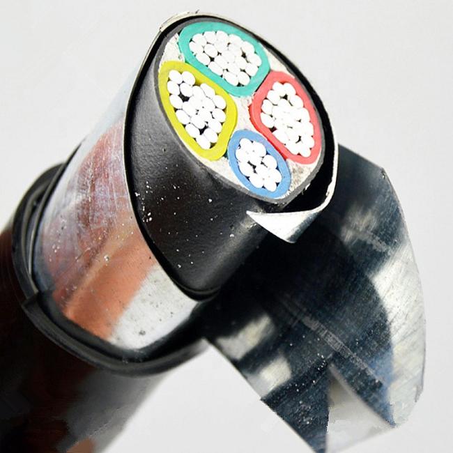 U1000 Aluminum XLPE Steel Tape Armoured ARVFV Cable 3x300+1x120+1x25mm 3x300+2x25mm 3x300+1C+P.E NFC 32-322 IEC 60502