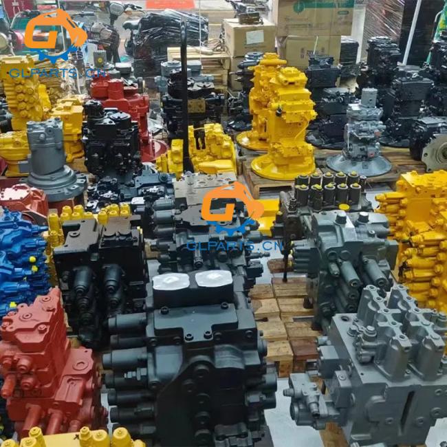 Excavator Hydraulic Cylinders and Control Valve Components