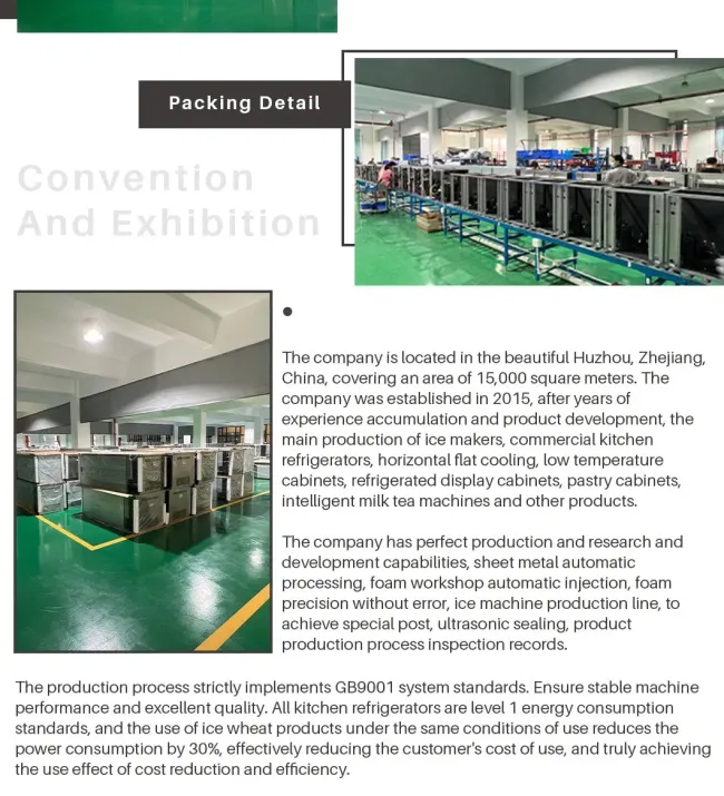 Ice Wheat 180*60*80cm Double-Temperature Commercial Air-Cooled Two-Door Refrigerator