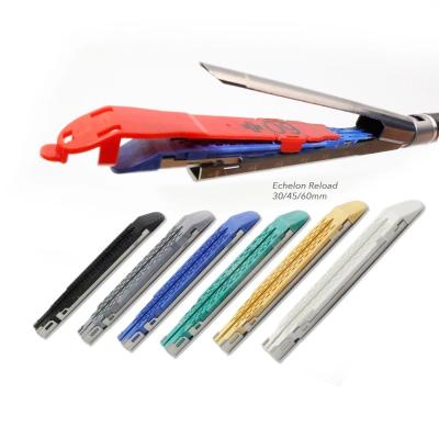 China Strong Blister Package Endoscopic Linear Stapler Cartridge German Titanium Nails for sale