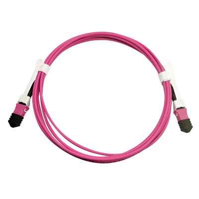 China Varón de MPO/MTP/cable de fribra óptica con varios modos de funcionamiento femenino del cable MPO del cordón de remiendo de la fibra OM4 en venta