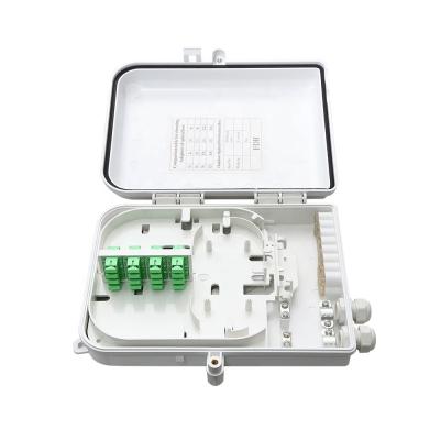 China Epon Gpon IP65 8,12,16,24 cores outdoor wall mount fiber optic terminal distribution splitter box for sale