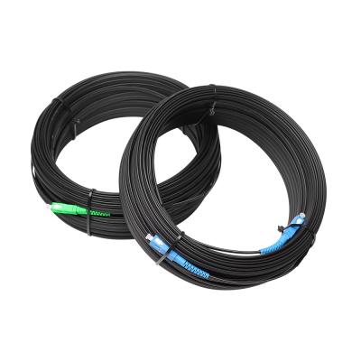 China 150m Fiber Optic Drop Cable Sc to Sc Patch Cord 2 Drop Cable Patch Cord G.657A SC/APC-SC/APC Slef-supporting Outdoor 1-12 Cores for sale