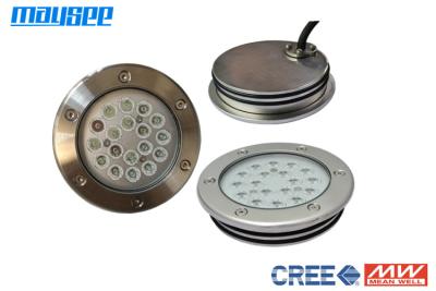 China High Performance Silver White LED Swimming Pool Lights Inground 18W / 54W for sale