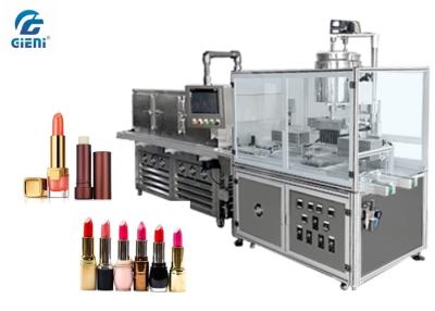 China 10 Nozzles Semi Automatic Lipbalm Filling Machine For Pearl Powder Materials, with Chilling Tunnel for sale