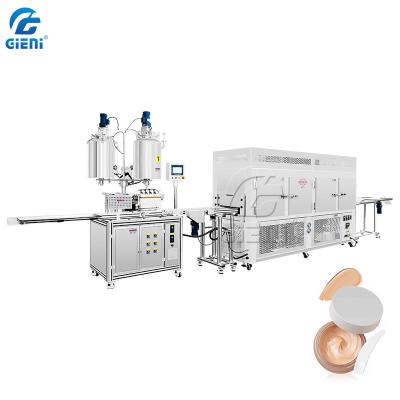 China SUS304 Circulation Cosmetic Tube Filler 20P Chilling Cosmetic Cream Filling Machine for sale