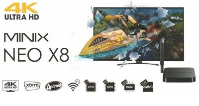 China 4K TV BOX Quad Core  XBMC MINIX NEO X8 Android Smart TV BOX for sale