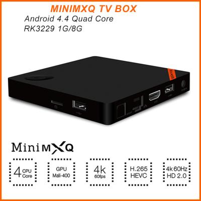 China 2016 Latest Mini MXQ TV Box RK3229 Quad Core 1GB/8GB 4K Android 4.4 Tv Box Better Than MXQ for sale