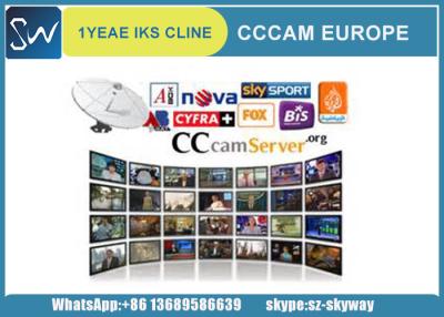 China 1pcs wholesale iks cccam cline account server for Europe channels experience a free trial for one day for sale
