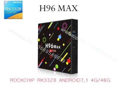 China H96 MAX 4G 64G LED DISPLAY SCREEN ANDROID 7.1 TV BOX RK3328 QUAD CORE CHIP USB3.0 4K HD TV BOX for sale