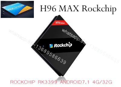 China H96 MAX RK3399 Hexa Core 2.0Ghz 4K TV BOX Android 7.1 4GB/32GB Type-C USB3.0 AC WIFI 1000M LAN Bluetooth for sale