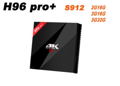 China H96 Pro Plus Amlogic S912 Octa Core 64Bit 2.4G/5G Wifi Bluetooth 4.1 HD Media Player Set Top Box for sale