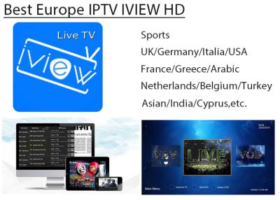 China Europe IPTV IVIEW HD APK Stable for UK,Germany,Italia,France,Greece, Arabic,Turkey,India,Cyprus,Russia,Balkan IPTV for sale