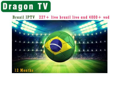 China Brazil IPTV Subscription for Android TV BOX 227 Live 4000+ VOD Channels with 4K Channels IP TV Free Trial Smart Tv IPTV for sale