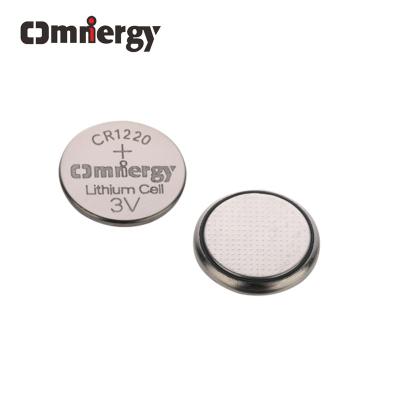 China Knopf-Zellbatterie-Lithium-Münzen-Knopfzellen CR1220 des Lithium-3V für Schlüsselkette zu verkaufen