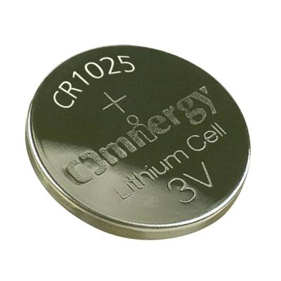 China 3V 30mAh Lithium Coin Cell Battery Cr1025 Watch Battery Low Self Discharge Rate for sale