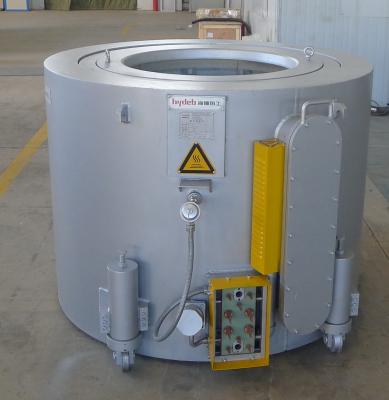 China 900KG Silver Aluminum Crucible Furnace for sale